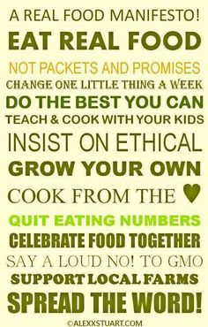 real food manifesto